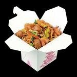 Лапша гречневая вок с говядиной и овощами (острая)