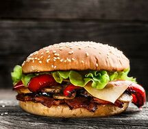 Бургер с наггетсами