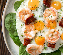 Яичница из перепелиных яиц