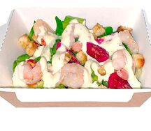 Салат Цезарь с креветкой