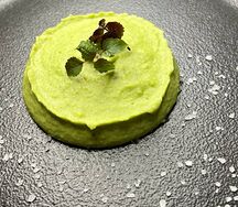 Картофельный крем со шпинатом и базиликом