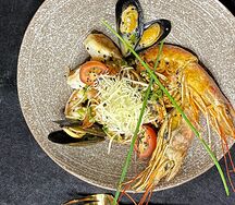 Соба с морепродуктами