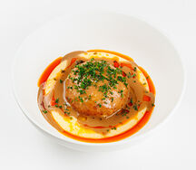 Куриная котлета с полентой и моцареллой