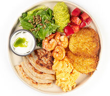 Завтрак Begin с лососем