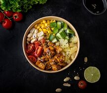 Поке с курицей терияки