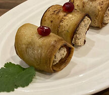 Рулетики из баклажанов