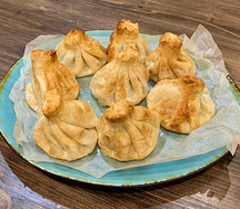 Жареные хинкали с говядиной