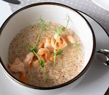 Кокосовая полба с креветками