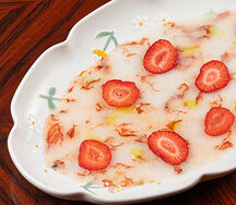 Крудо из красной аргентинской креветки с тархуном
