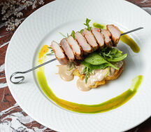 Перепелка с печеным картофелем