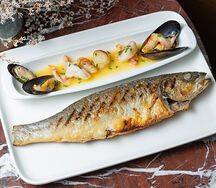 Сибас на углях