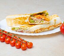 Шаурма с корейским салатом