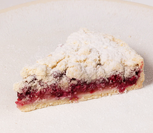 Брусничный пирог веганский