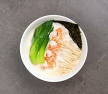 Рамен сливочный с креветками