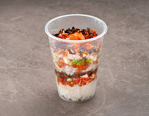 Суши в стакане с лососем