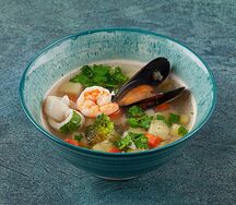 Суп с морепродуктами