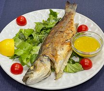 Рыба Сибас на гриле