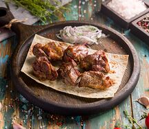 Шашлык из бараньей мякоти 