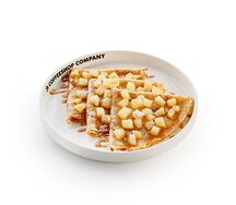 Блинчики с яблоком и карамелью