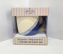 Кружка Марселло и черный листовой чай 