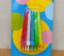 Свечи для торта с подставкой блеск