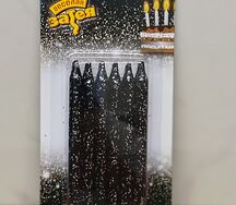 Свечи черные с блеском