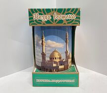 Чай черный и кружка белая мечеть Болгар