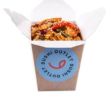 Вок рис с говядиной в соусе терияки