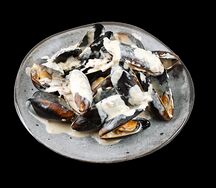 Мидии в сливочном соусе