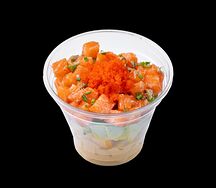 Тартар с лососем и спелым манго