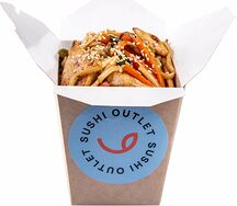 Вок с курицей в соусе Терияки с пшеничной лапшой