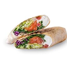 Донер Лакшери с лососем и сливочным сыром