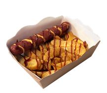 Картоха с колбаской гриль