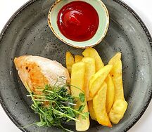 Куриная грудка с сыром и картофелем