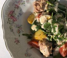 Домашний нисуаз с консервированным тунцом