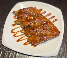 Свиные ребра с соусом барбекю