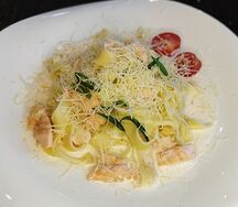 Паста с лососем