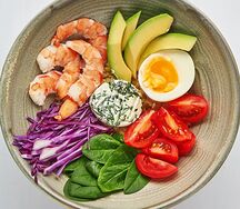 Боул с креветками