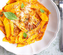 Гарганелли с рагу из телятины