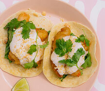 Тако с хрустящей креветкой