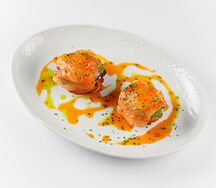 Картофельные пончики со сметаной