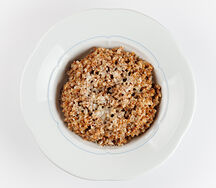 Каша гречневая на топленом молоке с пармезаном