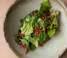 Салат с утиной печенью
