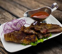 Шашлык из бараньей корейки