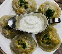 Манты с говядиной