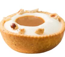 Пирожное карамель - яблоко 