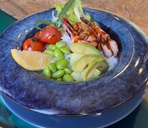 Боул с креветками 