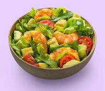 Салат с креветкой и руколой