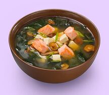 Мисо-суп с лососем