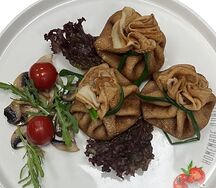 Блины с грибами